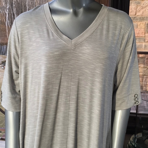 Lightweight Upscale Tee Shirt Dress - Picture 2 of 10